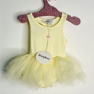 NWT Authentic iloveplum BAE tutu - penny yellow 3-6M